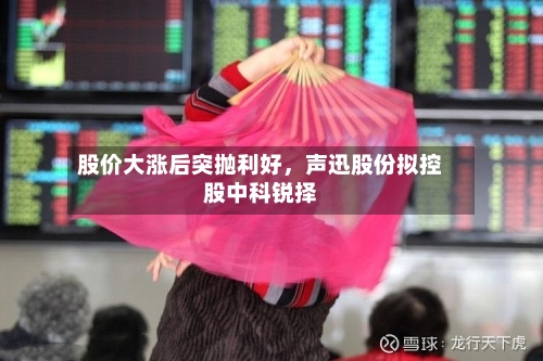 股价大涨后突抛利好，声迅股份拟控股中科锐择-第2张图片