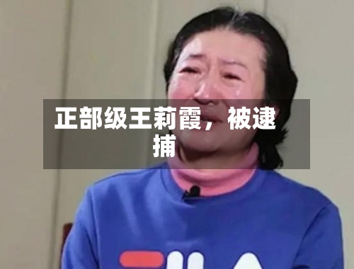 正部级王莉霞，被逮捕