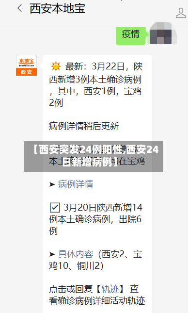 【西安突发24例阳性,西安24日新增病例】-第3张图片