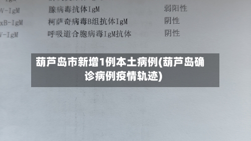 葫芦岛市新增1例本土病例(葫芦岛确诊病例疫情轨迹)